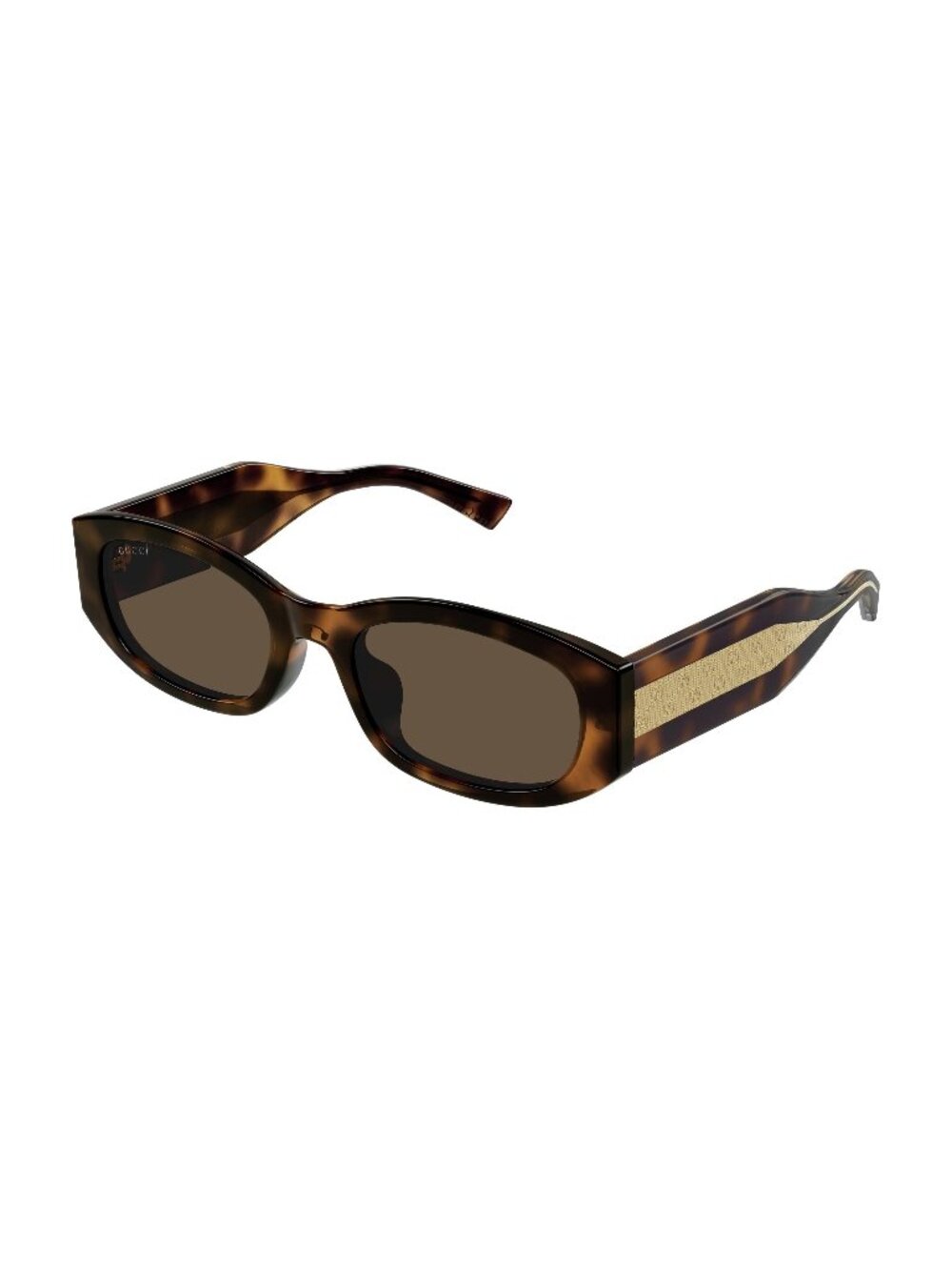 New Gucci Women's Sunglasses Havana Brown Lens Acetate Frame GG2068SA 002 55
